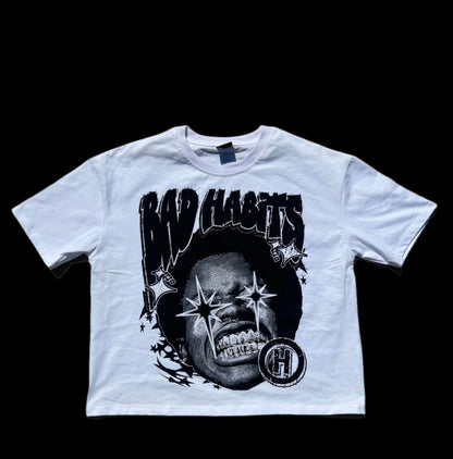 Cropped Bad Habits T-Shirt