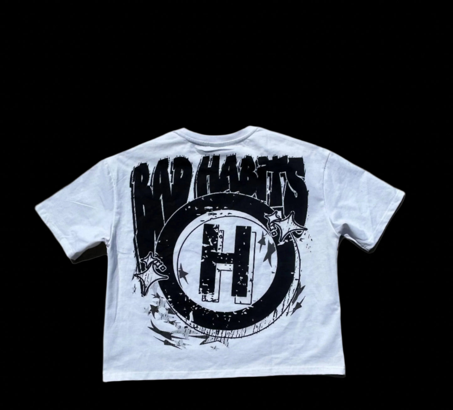 Cropped Bad Habits T-Shirt